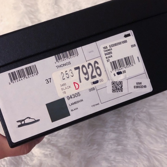 *SOLD* CHANEL lambskin black sandals - Picture 7 of 10